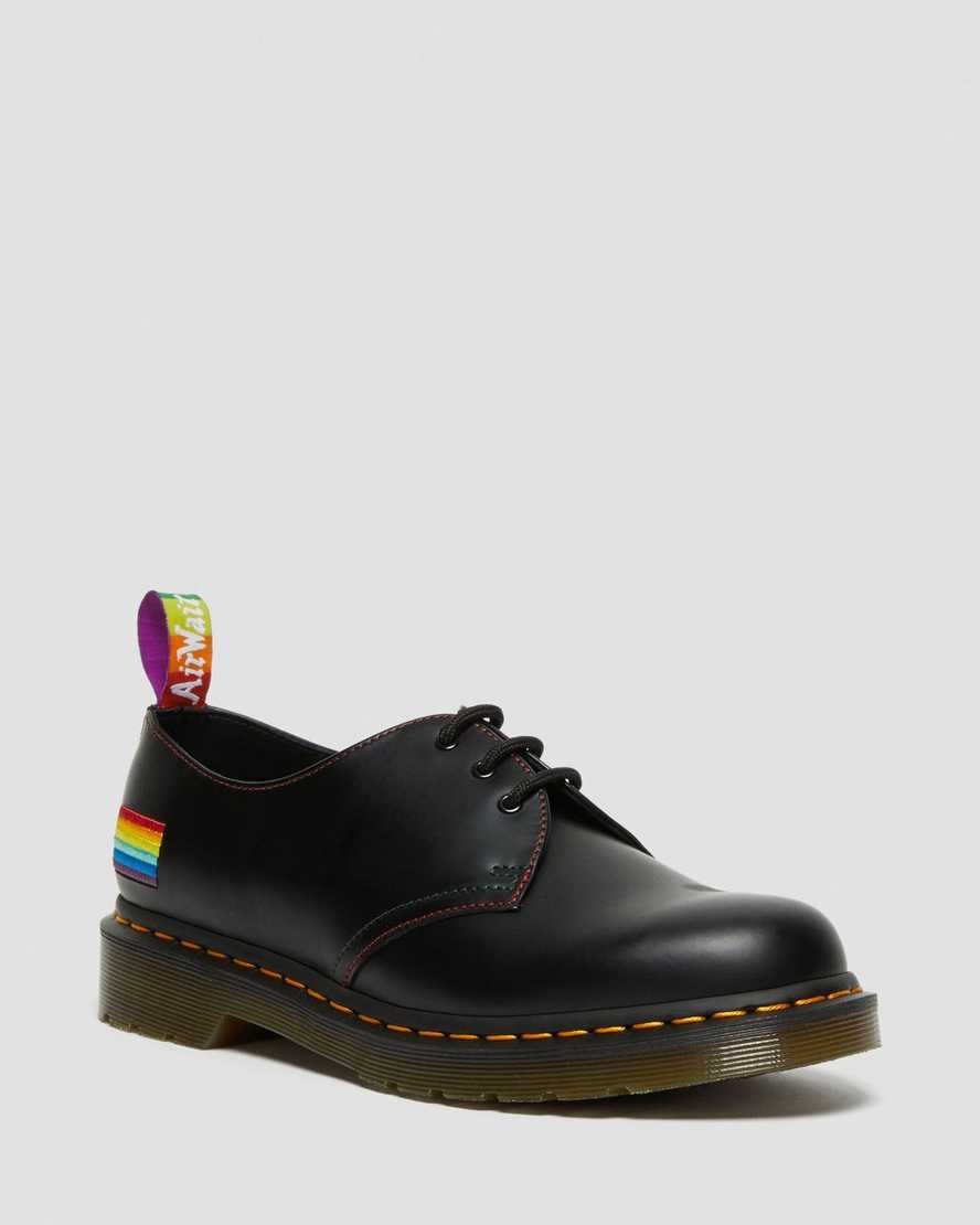 Dr. Martens 1461 For Pride Smooth Deri Kadın Oxford Ayakkabı - Ayakkabı Siyah |IWNHK0145|